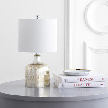 Gemma 19" Glass Bell LED Table Lamp - JONATHAN Y